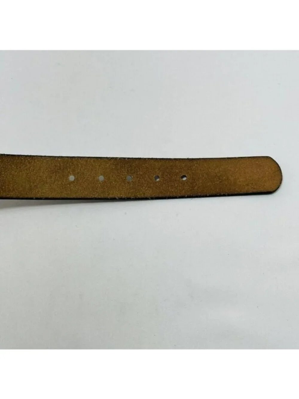 Fossil Genuine Leather Belt Size M Retro Flower Western Cowboy Cowgirl Brown Hip